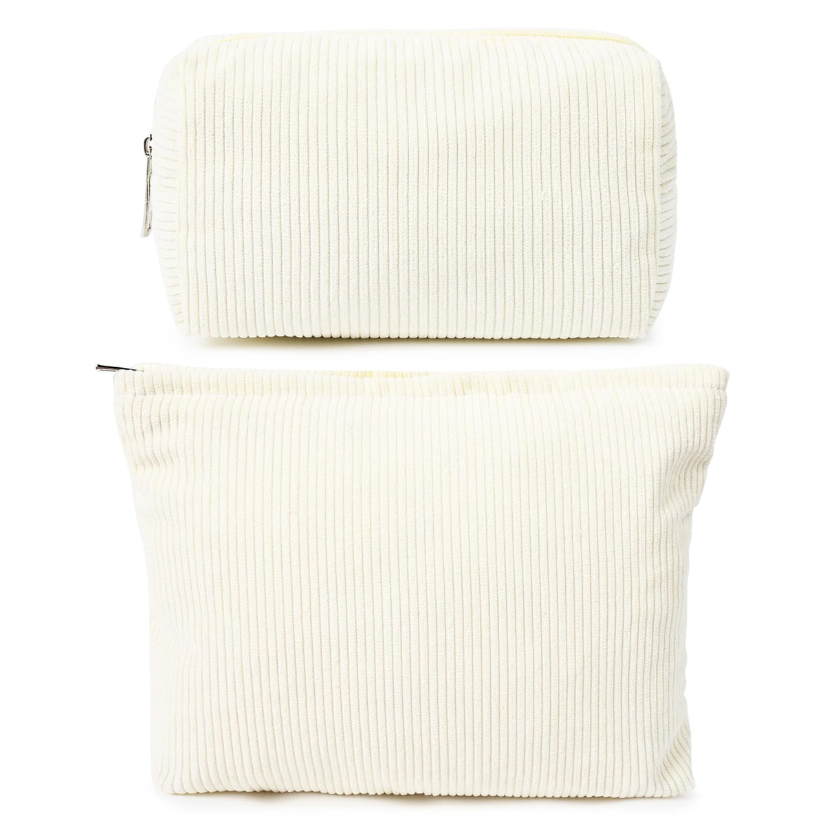 SOIDRAM 2 Pieces Makeup Bag Large Checkered Cosmetic Bag Capacity Canvas Mix Travel Toiletry Bag Organizer Cute Makeup Brushes Aesthetic Accessories Storage Bag for Women, Checkered Mix Rose Red