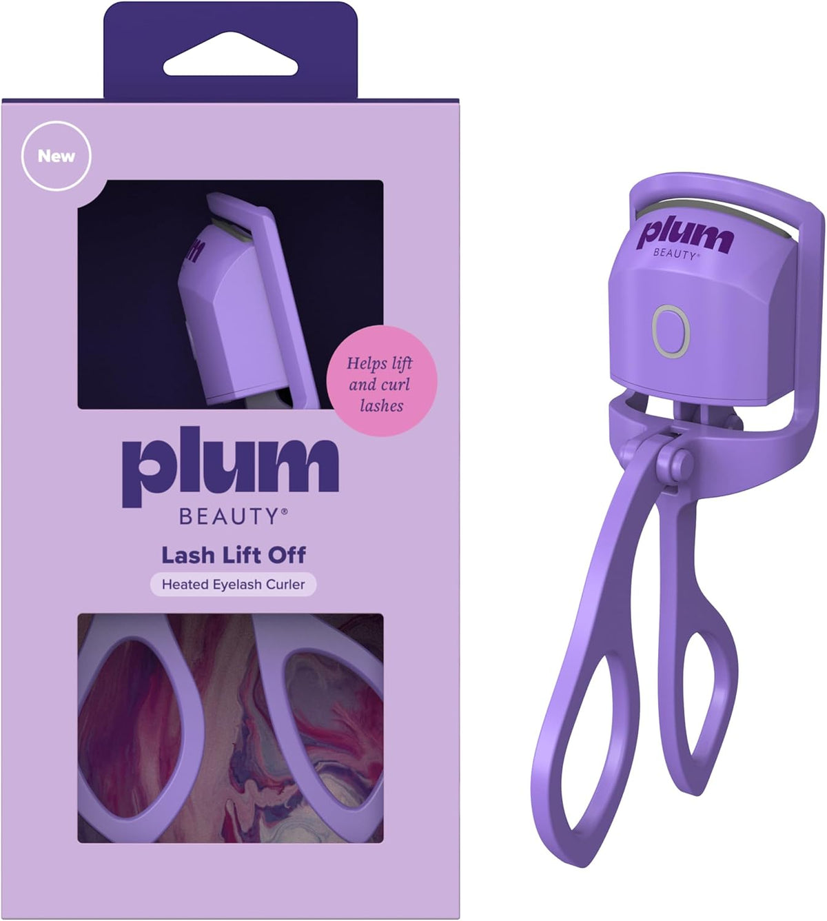 Plum Beauty Lash Lift Off Heated Eyelash Curler USB-C Rechargeable Electric