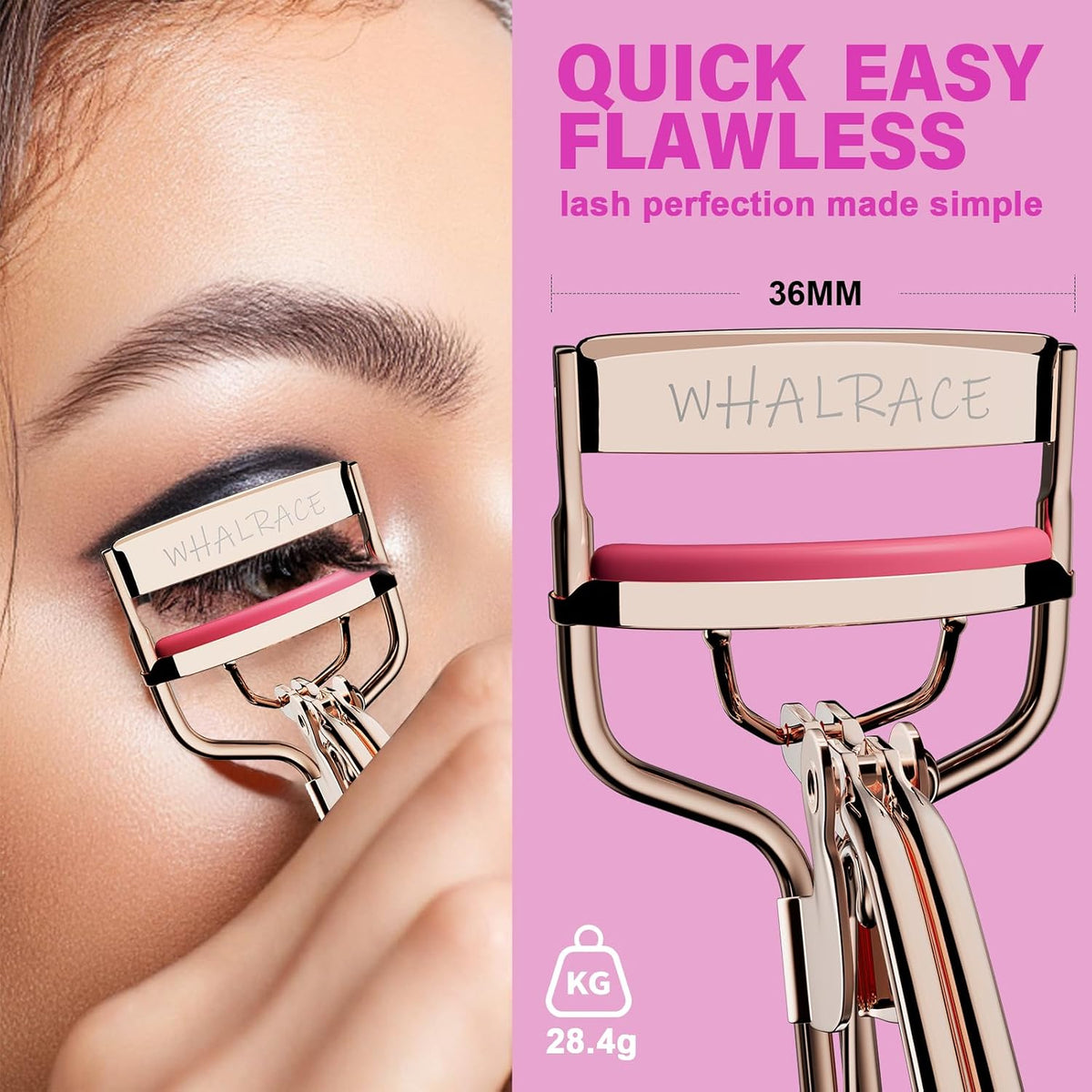 Eyelash Curler with 6PCS Spare Pads, Superior Curling Lash Curler
