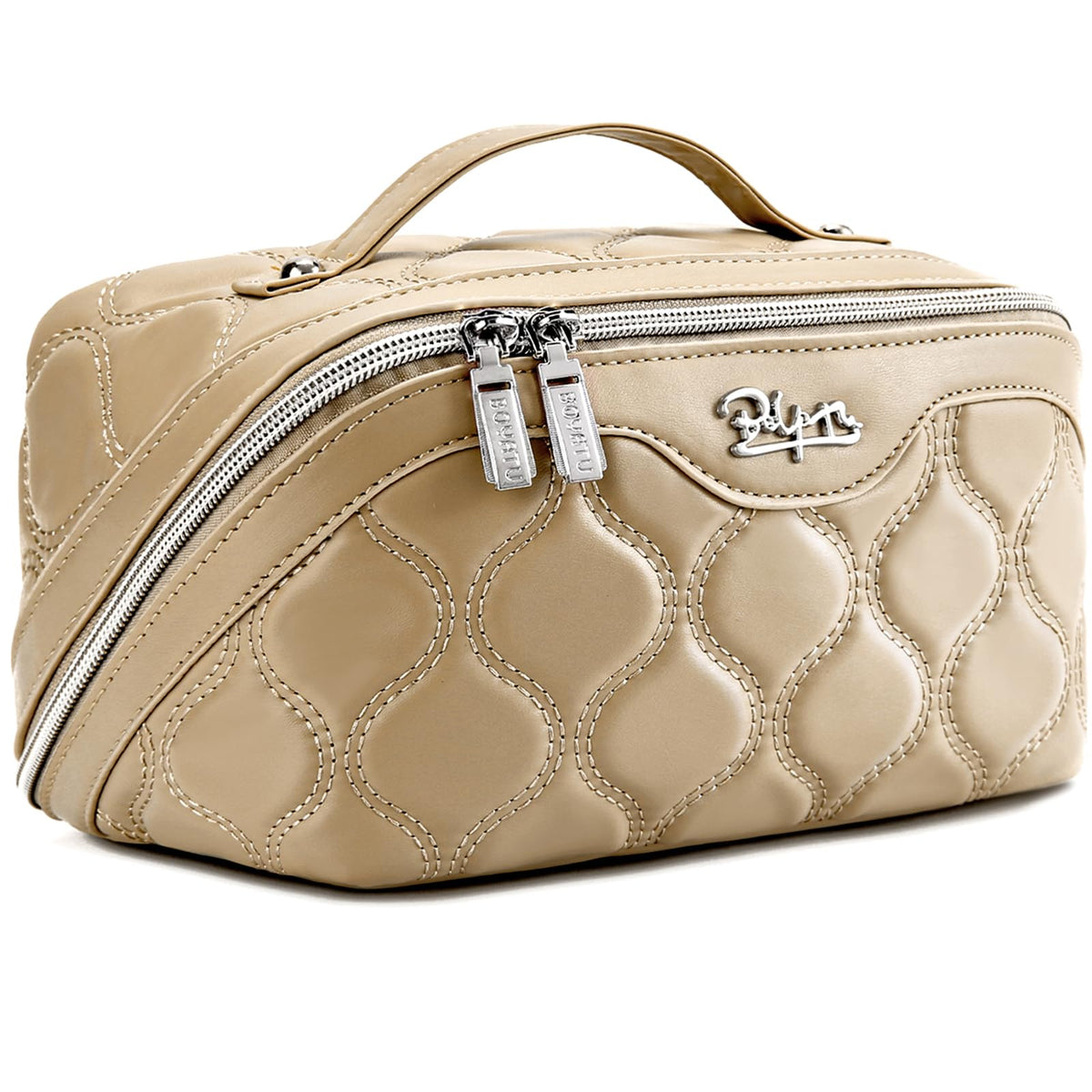 BOYATU Travel Makeup Bag Cosmetic Bags for Women: 3-Piece Make up Bag Set