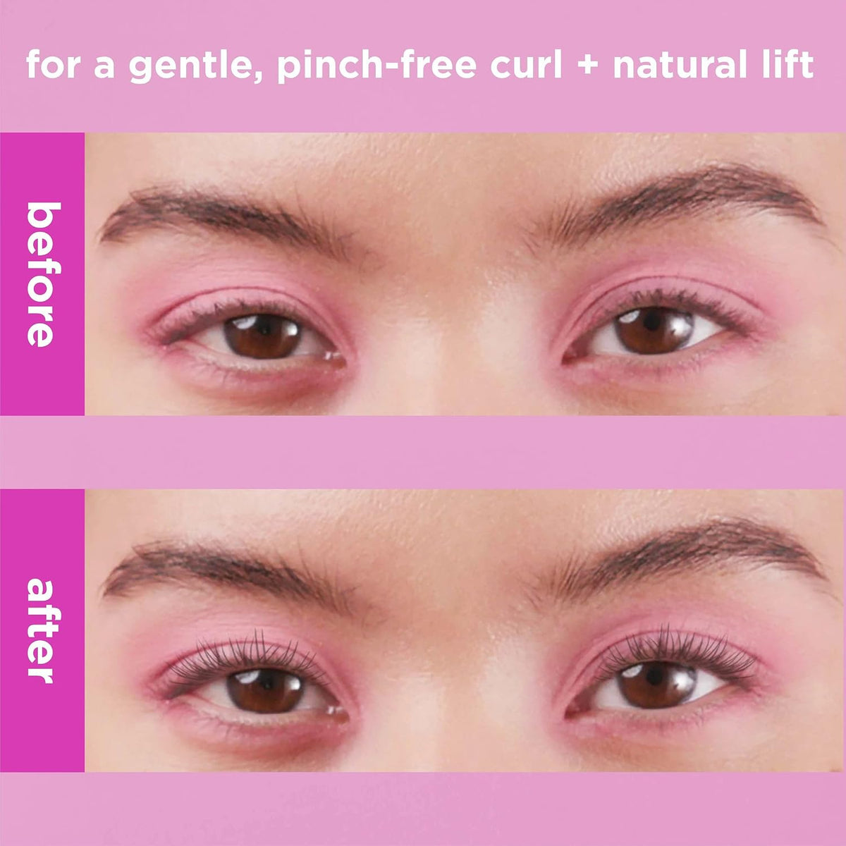 Real Techniques Miracle Eyelash Curler, Lash Tool for Mascara, Pink