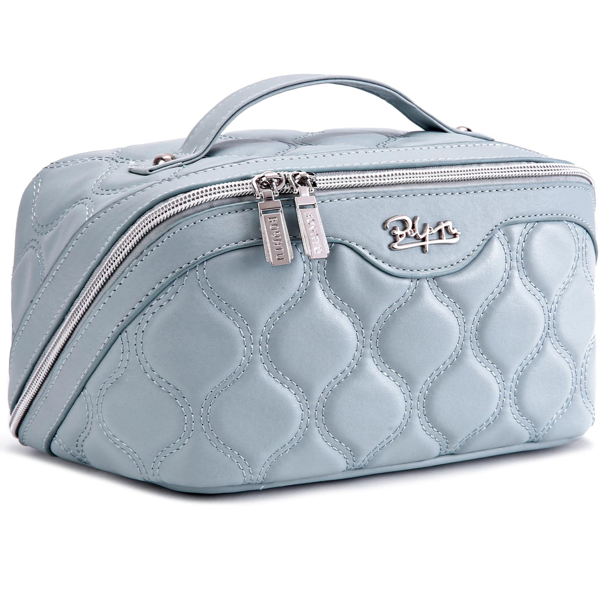 BOYATU Travel Makeup Bag Cosmetic Bags for Women: 3-Piece Make up Bag Set