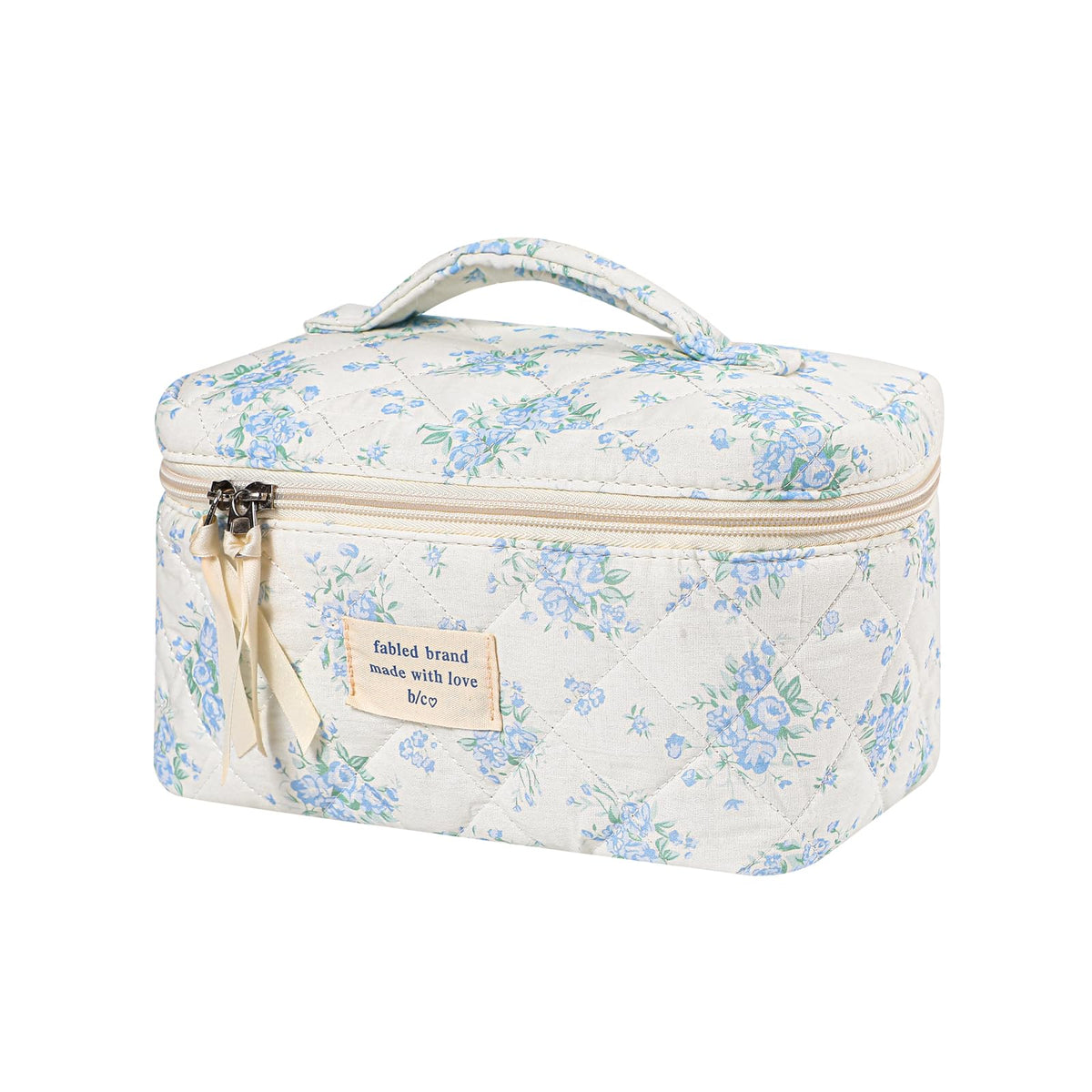 uekeboag Large Travel Quilted Makeup Bag for Women