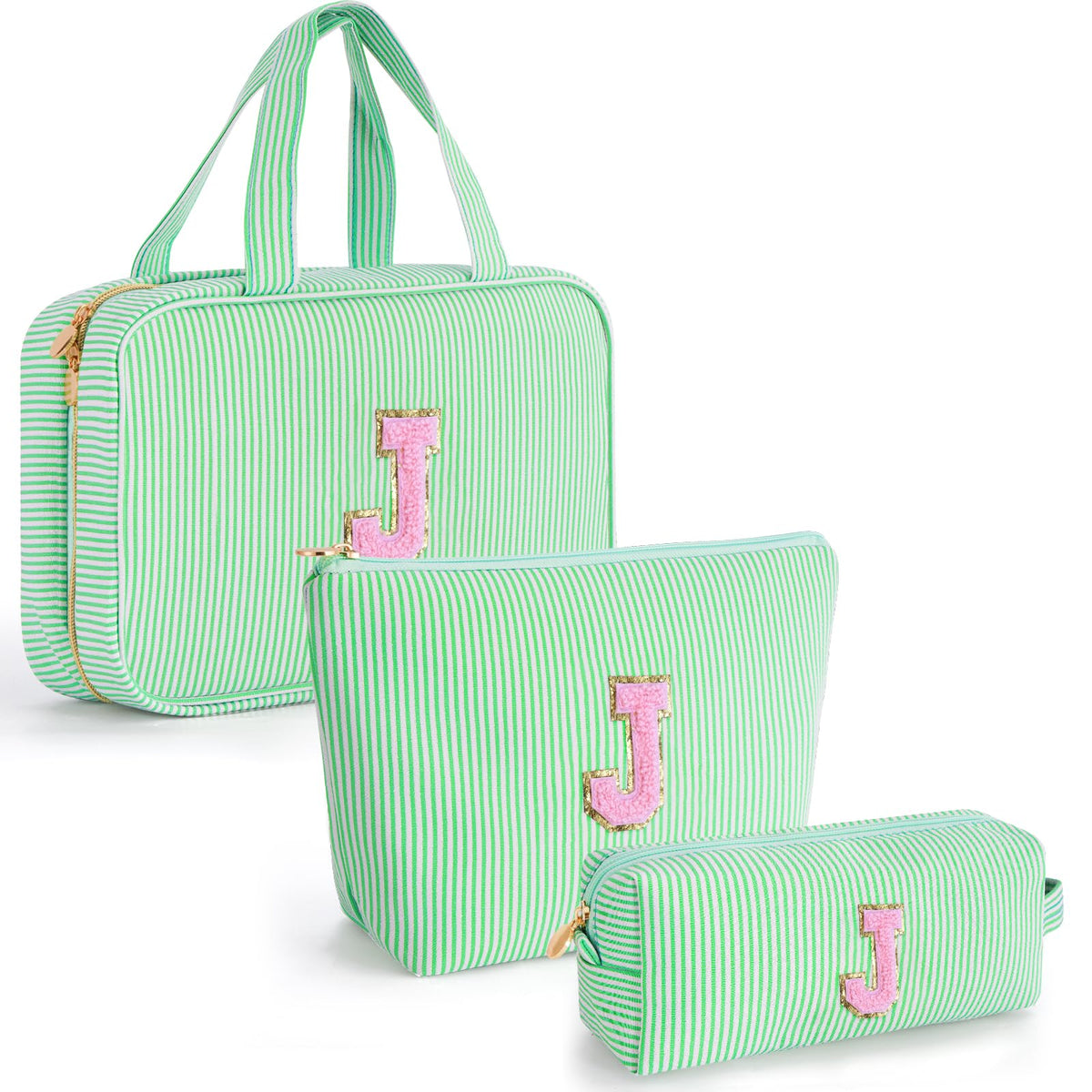 Gifts for Teen Girls Women - Personalized Toiletry Bag Initial Makeup Bag | Travel Cosmetic Bag | 8 9 10 11 12 13 14 15 16 Years Old Girl Gift Trendy Stuff - Blue A