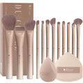 DUcare 22Pcs Makeup Brush Set PRO Makeup Brushes Professional with Foldable Bag Premium Synthetic Kabuki Foundation Blending Brush Face Powder Blush Concealers Eye Shadows for Makeup Lovers