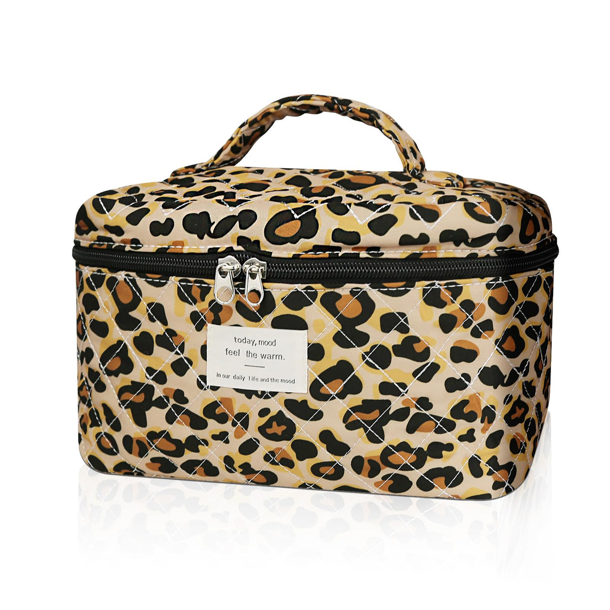 Gosect Large Makeup Bag, Cute Cosmetic Bag for Women Girls, Floral Coquette Aesthetic Toiletry Bag, Travel Make Up Organizer Bag (BDLH)