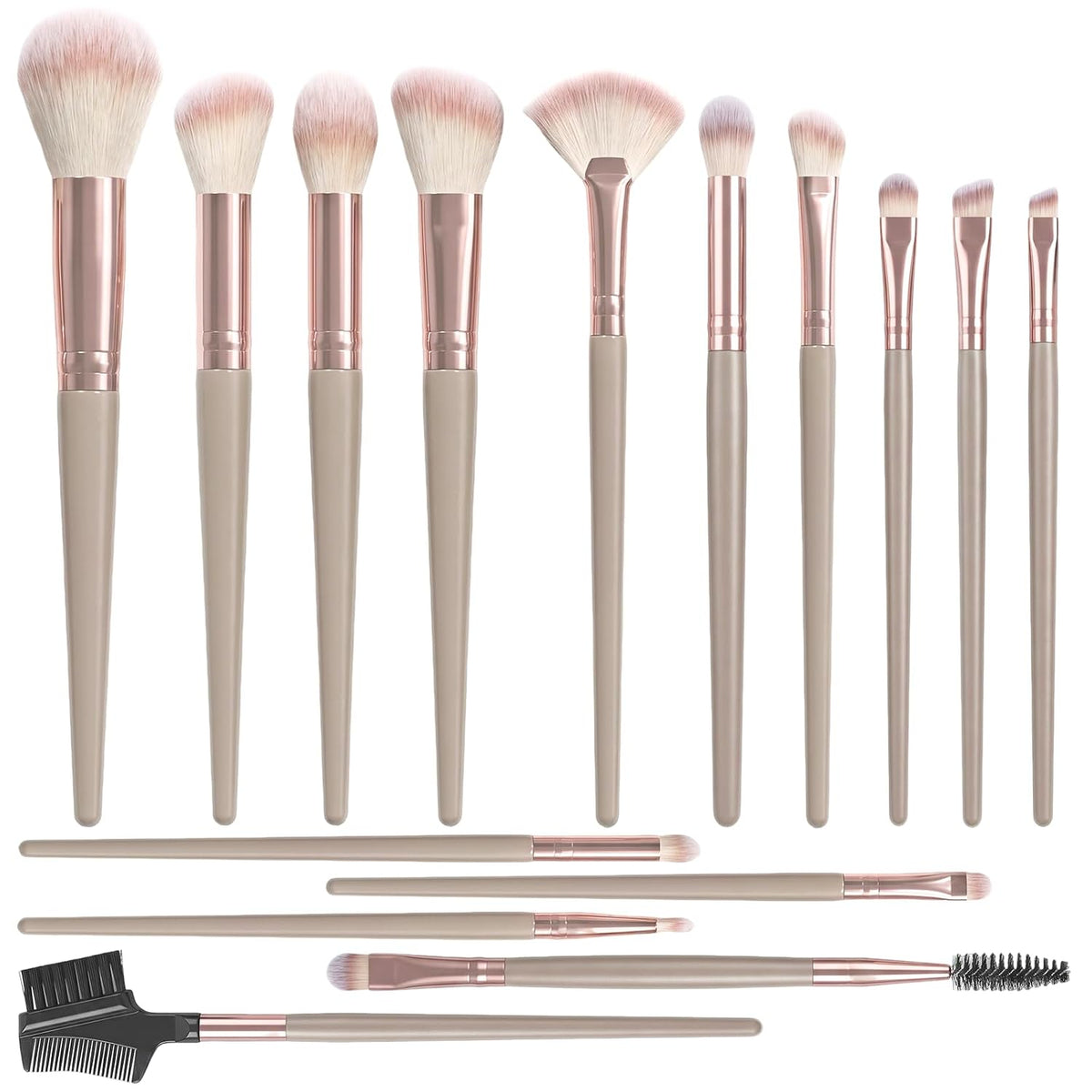 Makeup Brush Set 15 Pcs Premium Synthetic Makeup Brushes