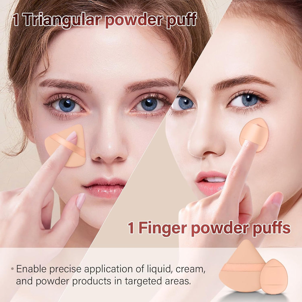 Makeup Brushes Set, Mlemle Professional 26 Pcs Makeup Kit, Include Powder Blush Concealers Foundation Eye shadows 21 Pcs Makeup Brushes and 2 Powder Puff, 3 Makeup Sponge(A04)