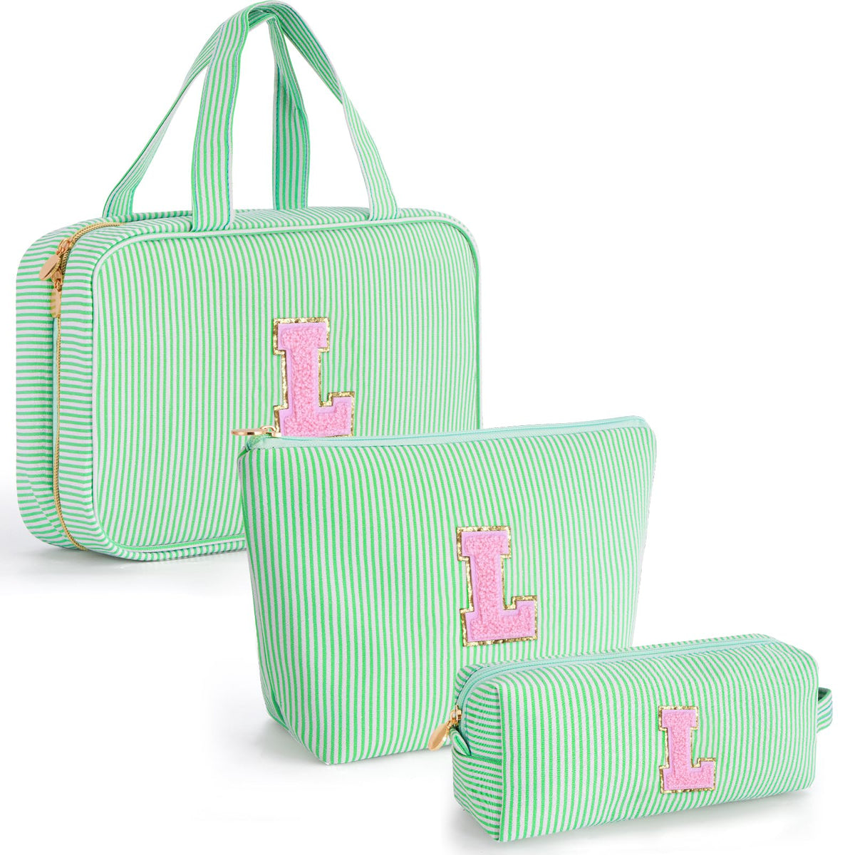Gifts for Teen Girls Women - Personalized Toiletry Bag Initial Makeup Bag | Travel Cosmetic Bag | 8 9 10 11 12 13 14 15 16 Years Old Girl Gift Trendy Stuff - Blue A