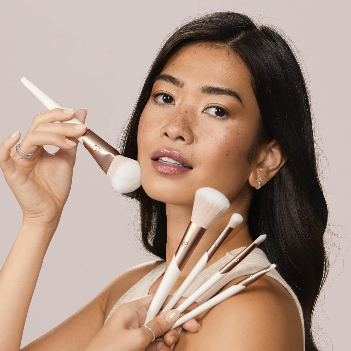 EcoTools Luxe Natural Elegance Face Makeup & Foundation Brush Set