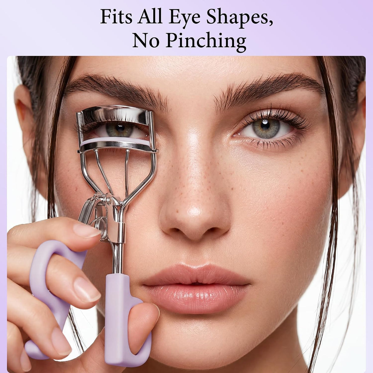 Eyelash Curler, Stainless Steel Lash Curler with 5 Silicone Replacement Pad