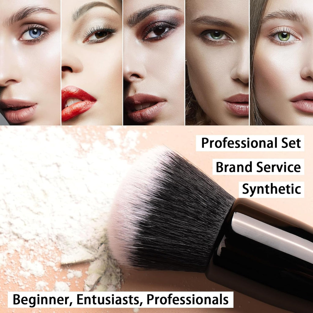 Raffaello Makeup Brushes 15Pcs Makeup Brush Set Premium Synthetic Bristles