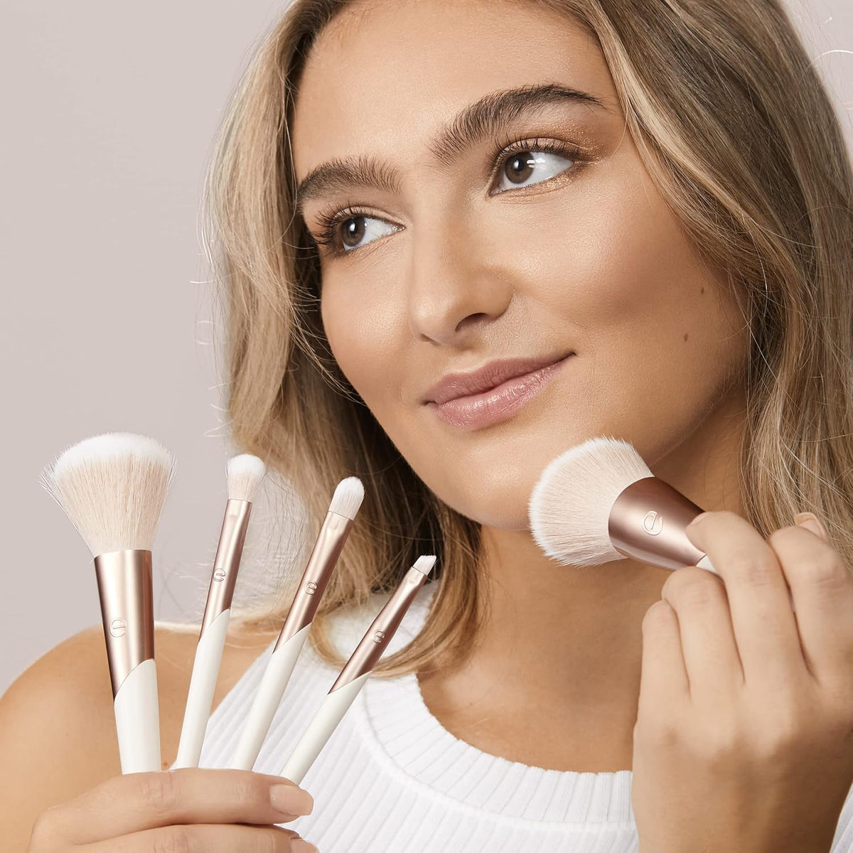 EcoTools Luxe Natural Elegance Face Makeup & Foundation Brush Set