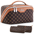 BOYATU Travel Makeup Bag Cosmetic Bags for Women: 3-Piece Make up Bag Set