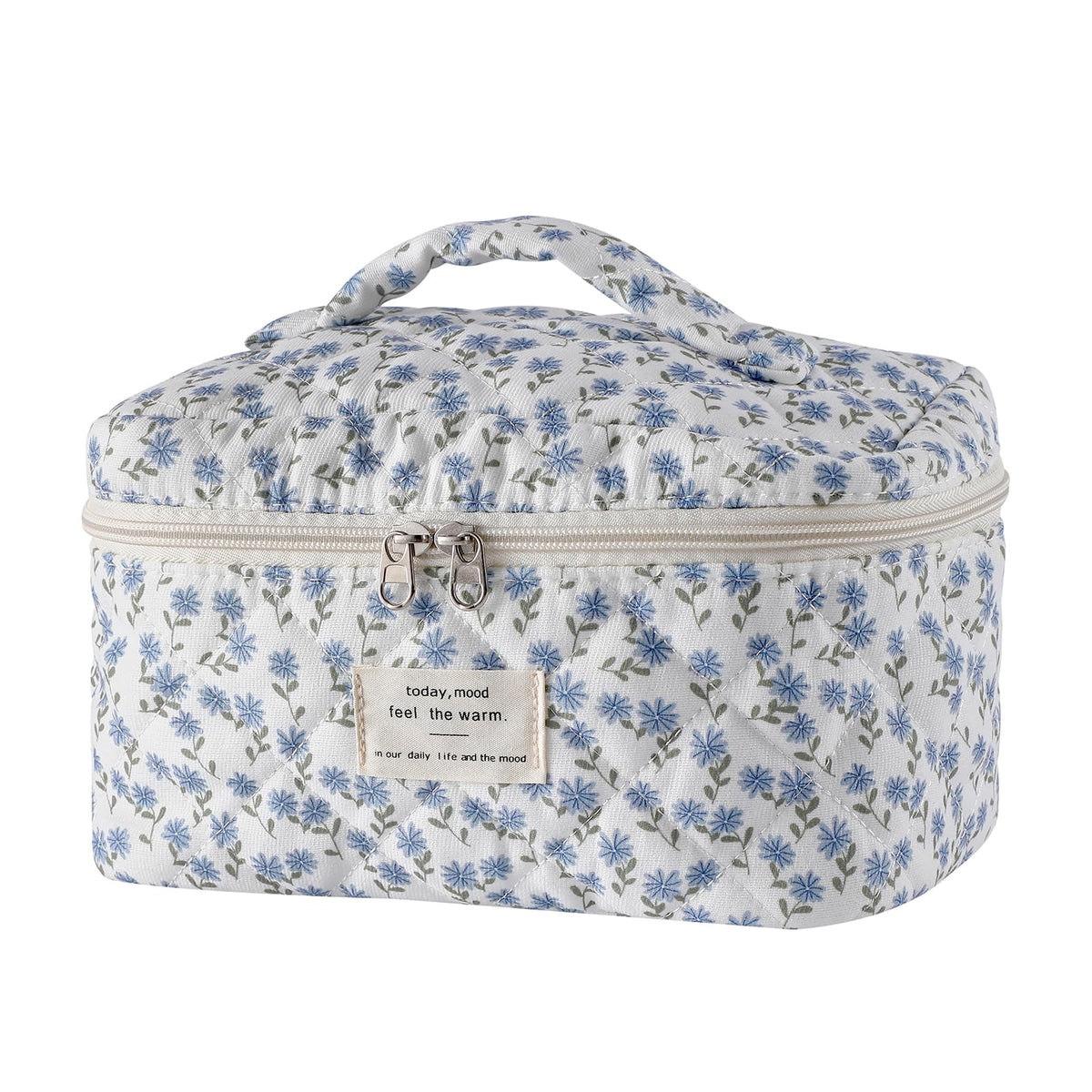 uekeboag Large Travel Quilted Makeup Bag for Women