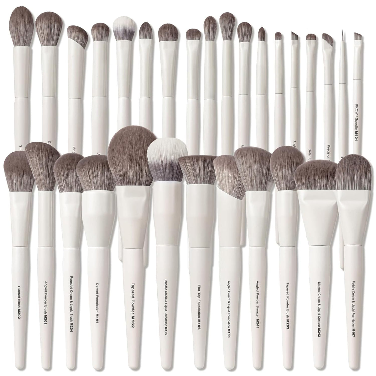 30 Pcs Pro Grade Makeup Brushes Set with Dense Ultra Soft Bristle