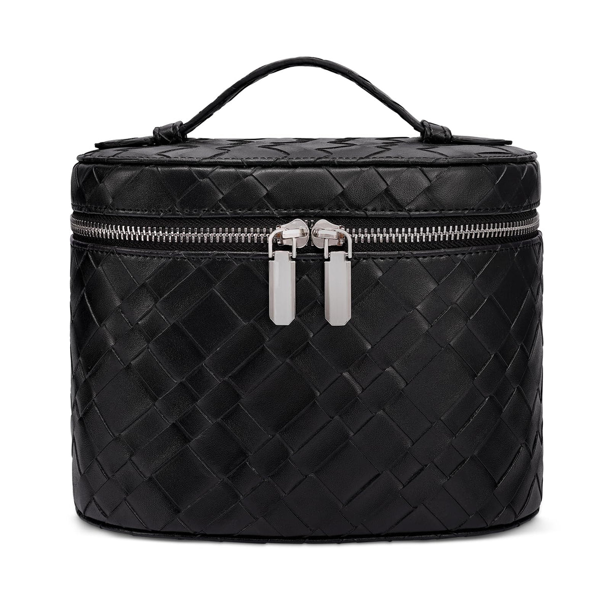 honitty Makeup Bag, Travel Make up Case with Compartments and Handle, Portable Cosmetic Organizer Bags,Toiletry Bag for Women