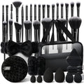HGHDBT 55Pcs Brown Makeup Brushes Set Professional Makeup Kit Multi-functional Makeup Tool Set with Case Facial Makeup Accessories, Foundation Makeup Brush Kit Eye and Face Make up Brushes & Tools