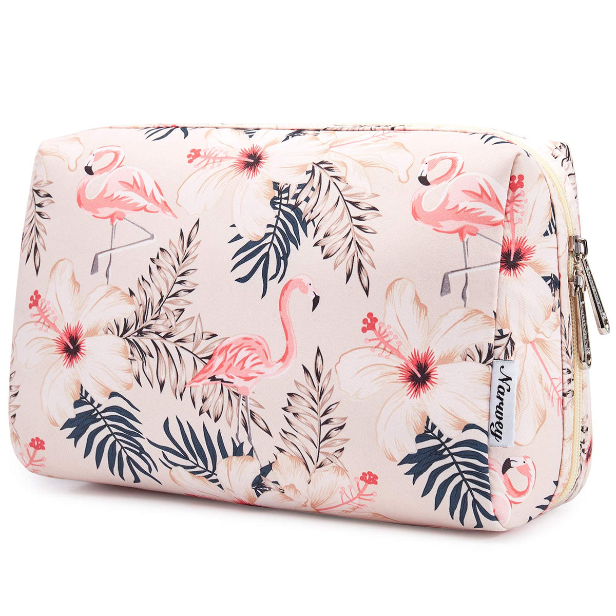 Narwey Makeup Bag Travel Toiletry Bag, Cosmetic Bag for Women Girls