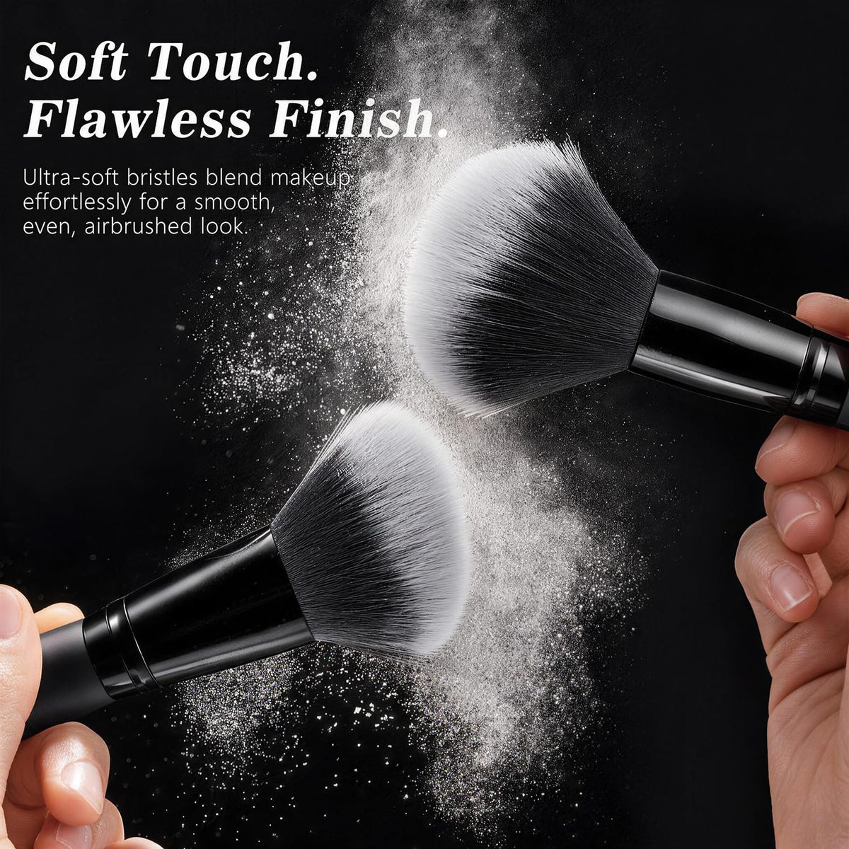 KUORYZAL Black Makeup Brushes Set Professional 70Pcs with Case Premium Synthetic for Foundation Concealer Blush Eyeshadow Powder Contour Makeup Brush Kit Face Eye Make up Brushes & Tools