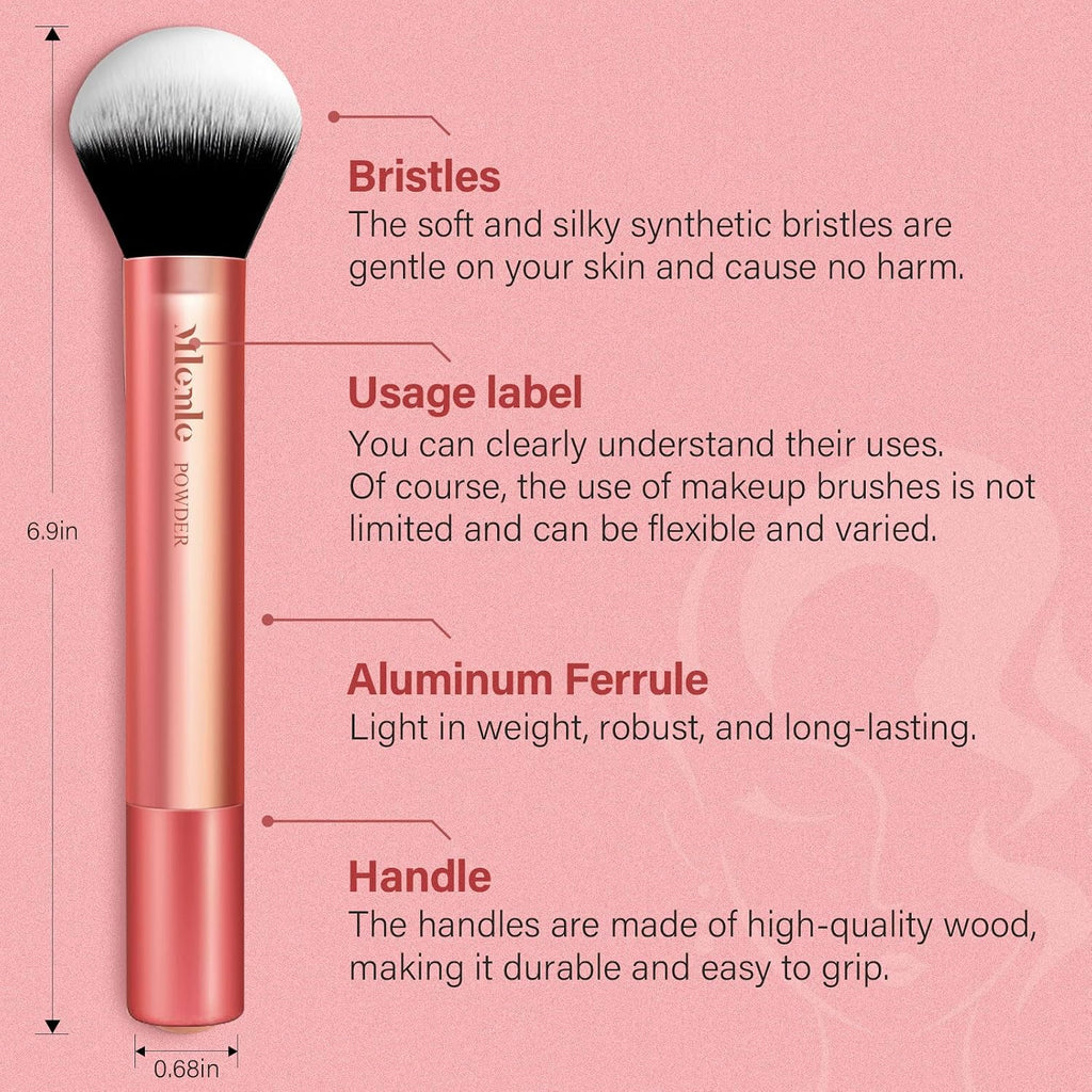Makeup Brushes Set, Mlemle Professional 26 Pcs Makeup Kit, Include Powder Blush Concealers Foundation Eye shadows 21 Pcs Makeup Brushes and 2 Powder Puff, 3 Makeup Sponge(A04)