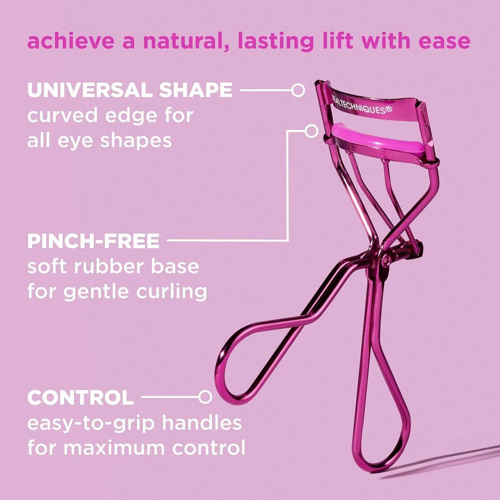 Real Techniques Miracle Eyelash Curler, Lash Tool for Mascara, Pink