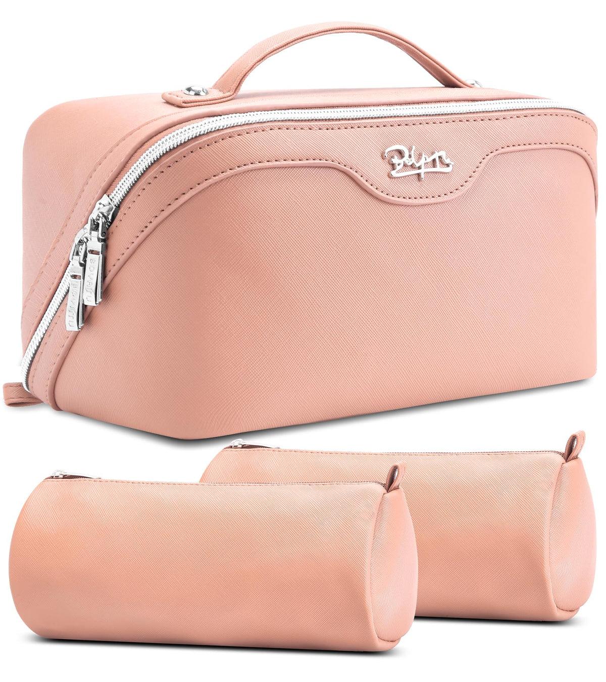 BOYATU Travel Makeup Bag Organizer: 3 Pcs Large Cosmetic Bags Set for Women