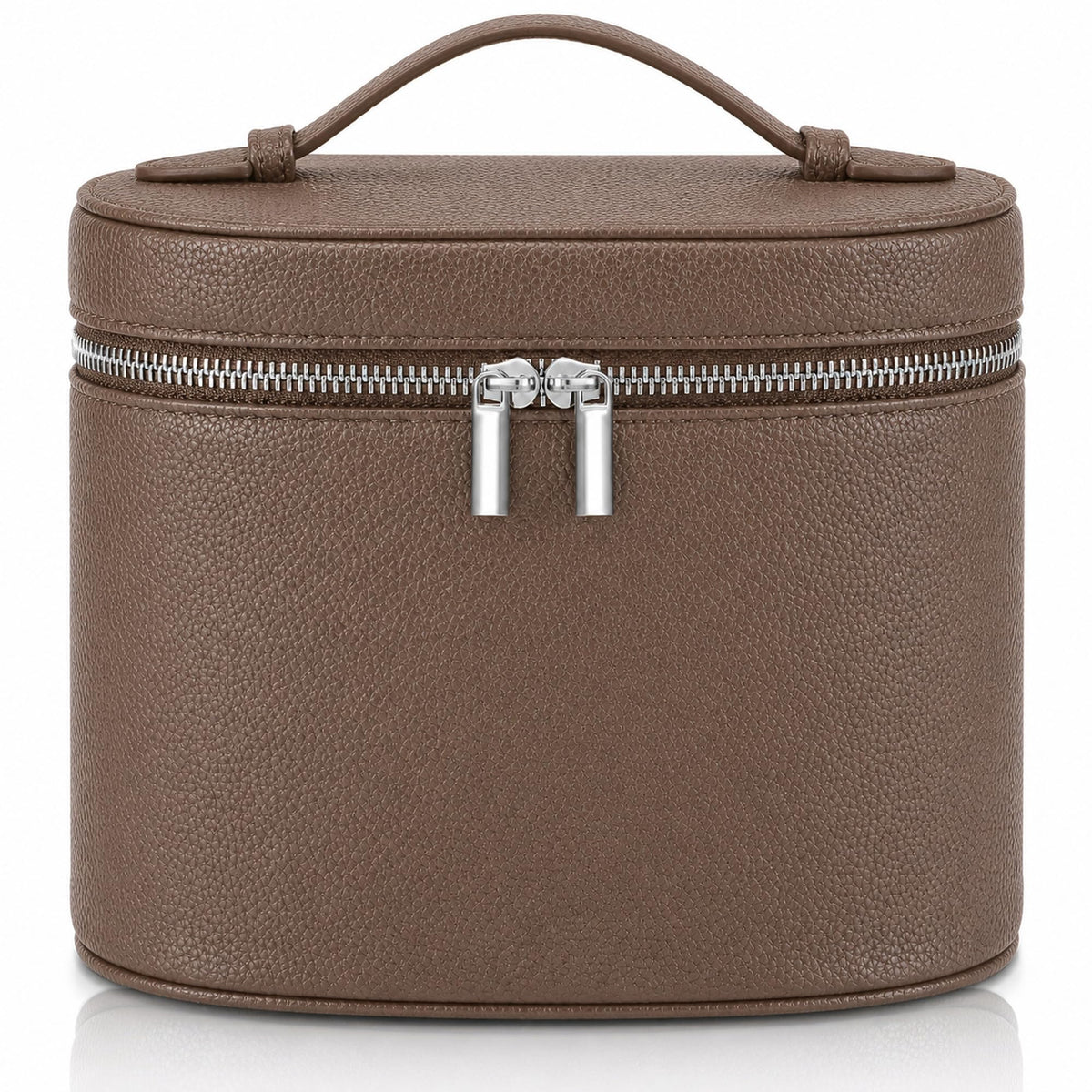 Makeup Bag Vanity Case Cosmetic Bag with Removable Divider Travel Toiletry Bag for Women Portable Make up Box Organizer, Burgundy