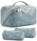 BOYATU Travel Makeup Bags Cosmetic Organizer Bag: Floral Make up Bag