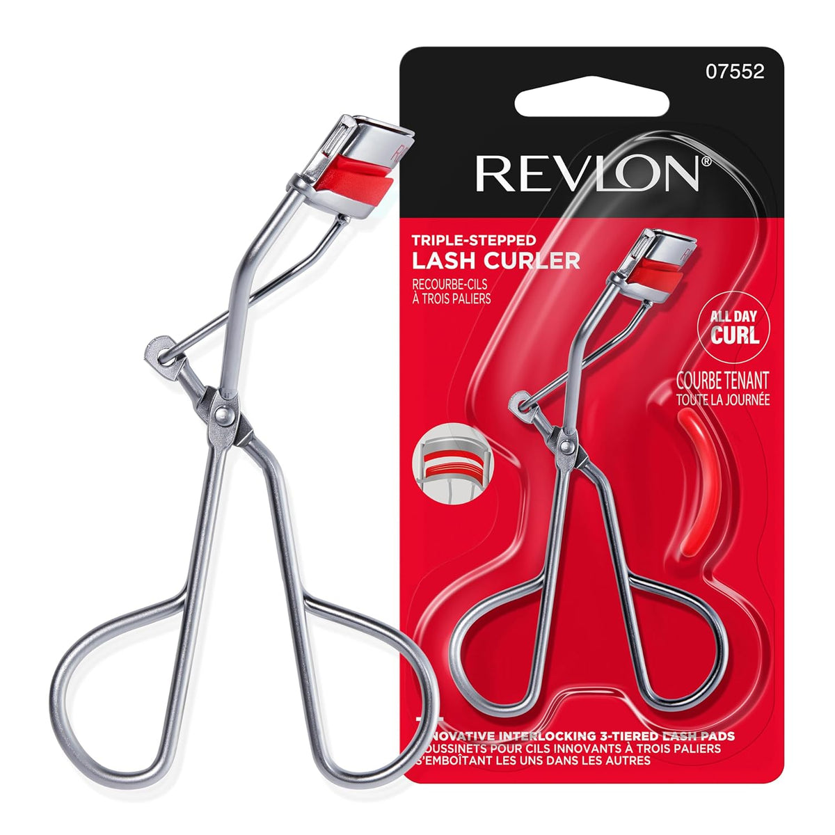 Revlon Triple-Stepped Eyelash Curler, Silver, 1 Count