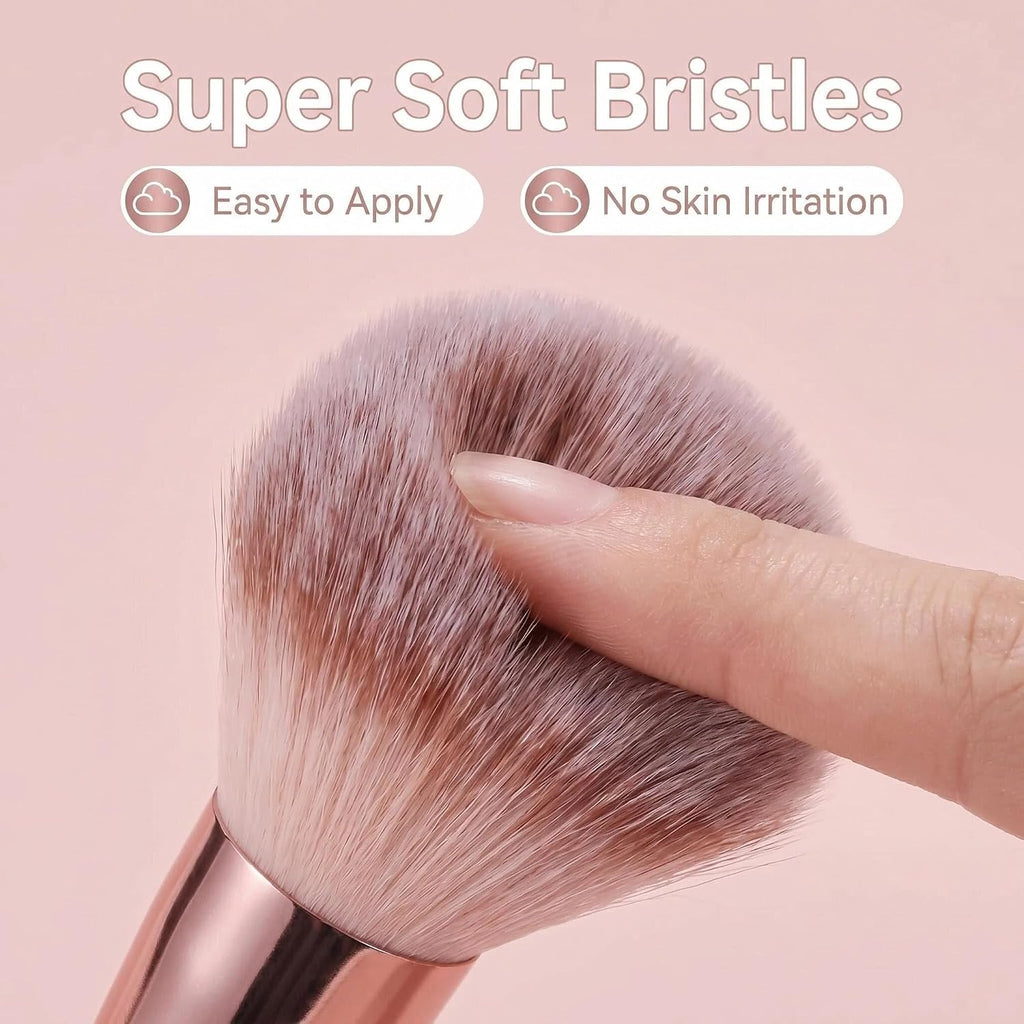 BS-MALL Makeup Brushes Foundation Powder Concealers Eye Shadows Makeup Set with LED light Mirror 14 Pcs Mini Makeup Brushes (APINK)