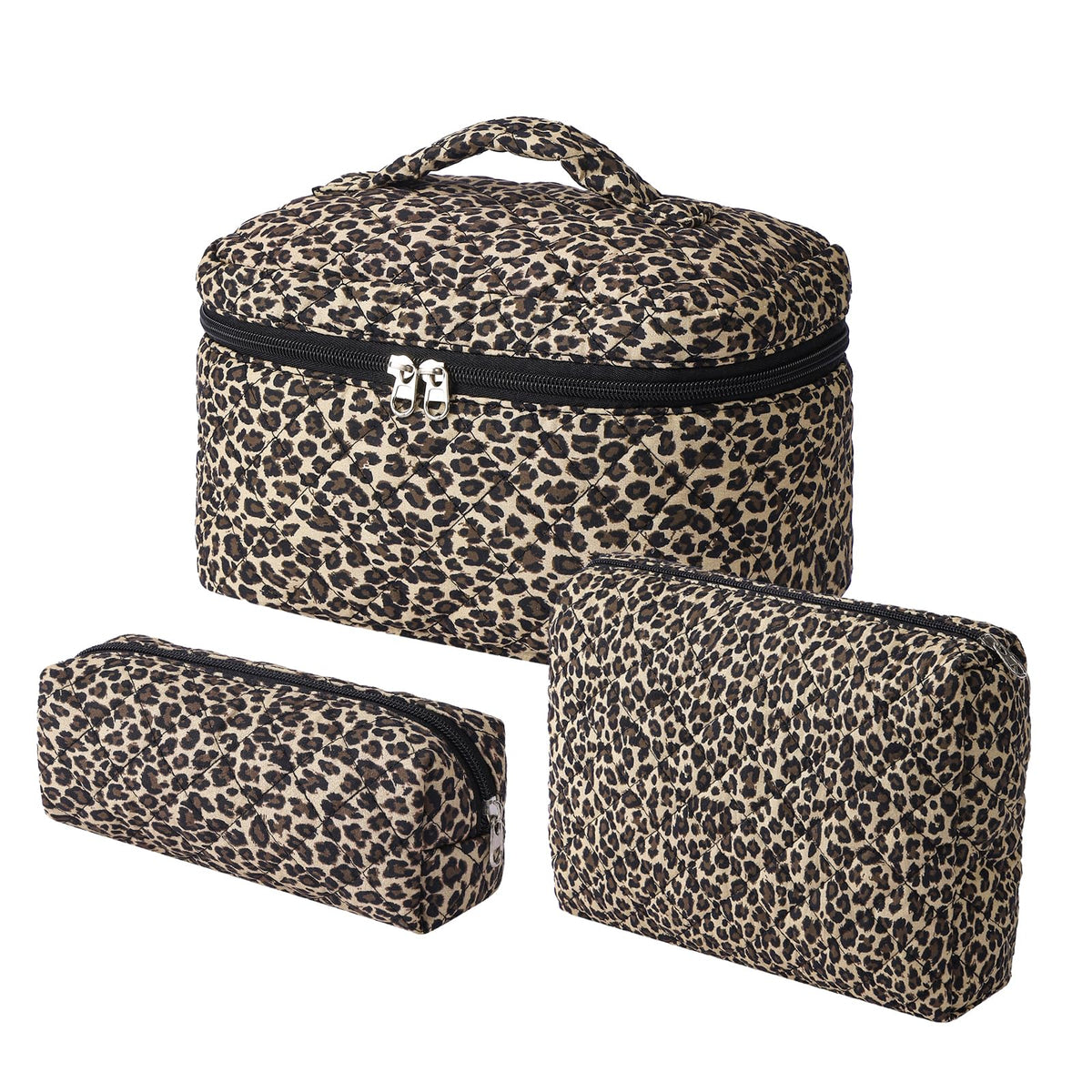 uekeboag Large Travel Quilted Makeup Bag for Women
