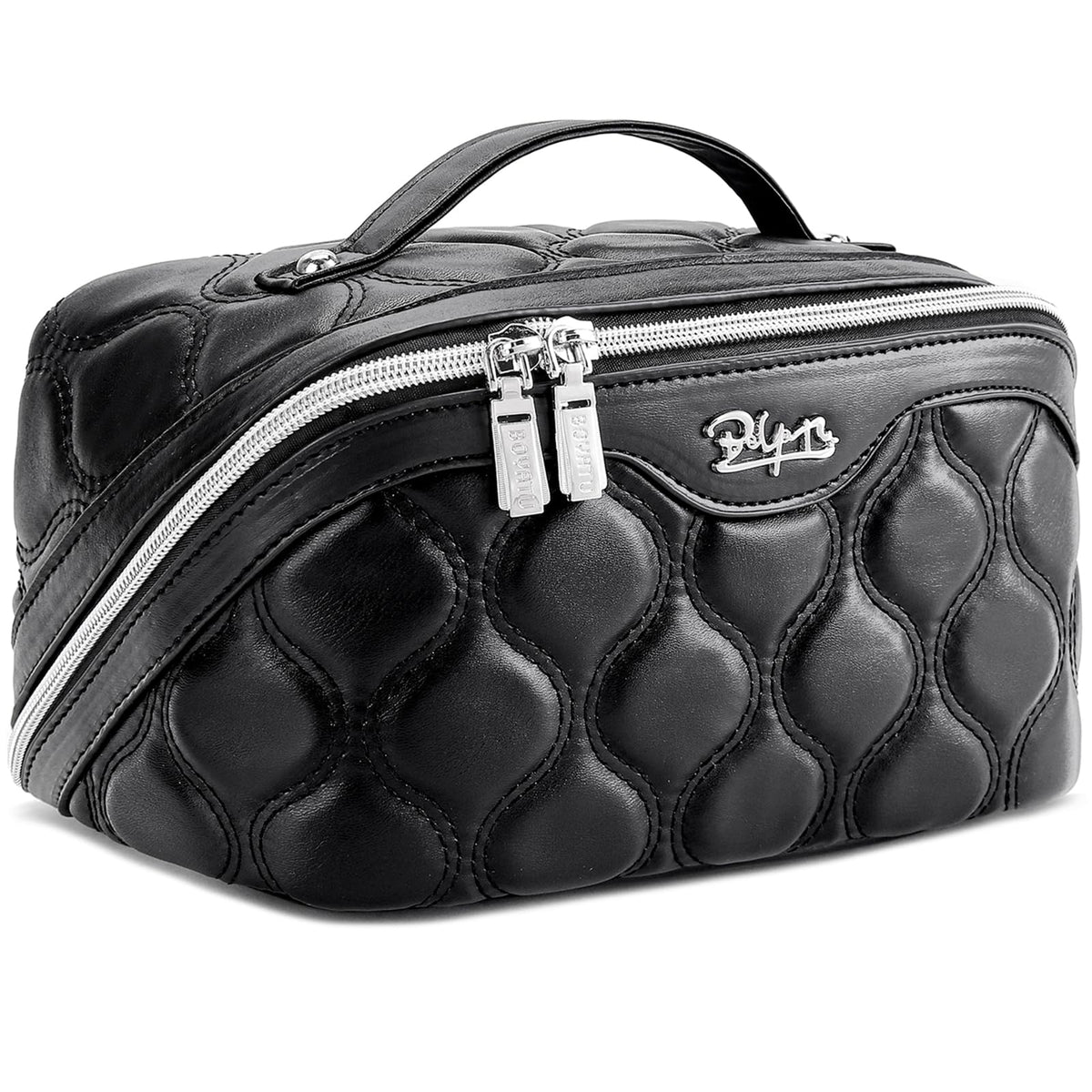 BOYATU Travel Makeup Bag Cosmetic Bags for Women: 3-Piece Make up Bag Set