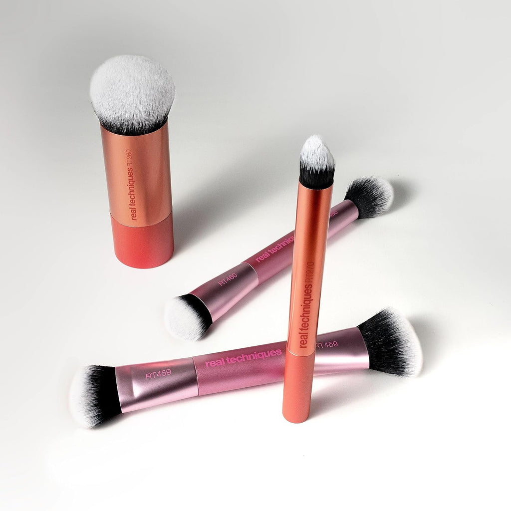 Real Techniques Full Beat Makeup Brush Set, 4-Piece Brush Kit