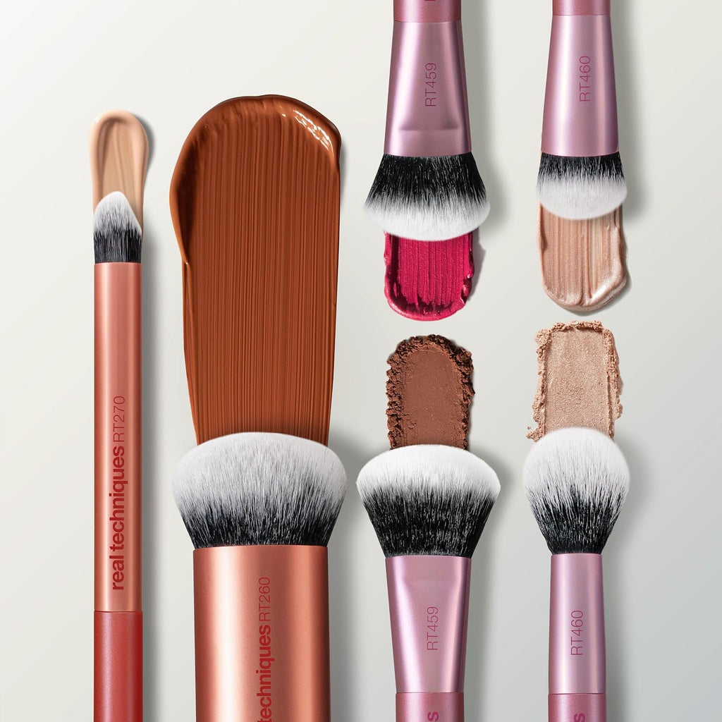 Real Techniques Full Beat Makeup Brush Set, 4-Piece Brush Kit