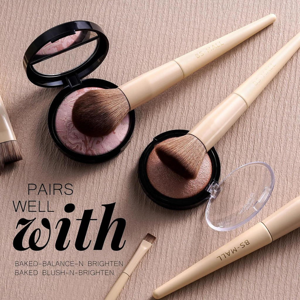 Professional Makeup Brush Set with Travel Case 18 Pcs for Makeup Artists